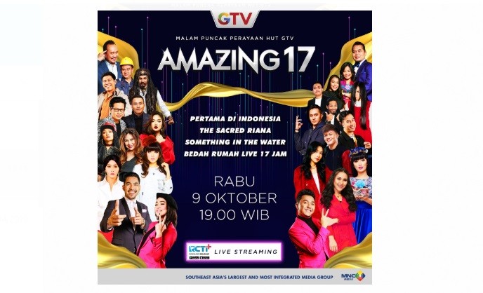 Amazing 17, Puncak Perayaan Ulang Tahun GTV yang Hadirkan Banyak Kejutan Spesial