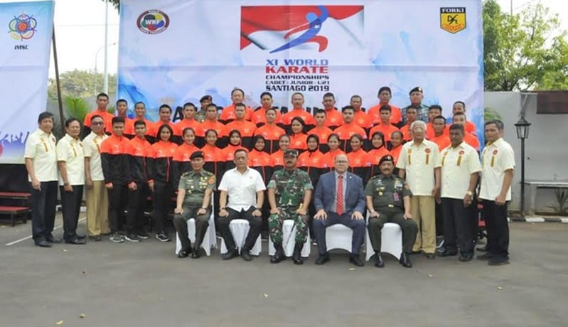 Panglima TNI Lepas Keberangkatan Karateka Indonesia ke Kejuaraan Dunia 2019