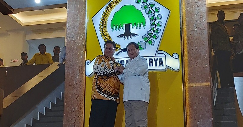 Airlangga dan Prabowo Sepakat Jalin Kerja Sama Antarpartai