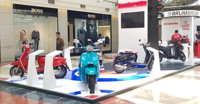 Harga di Atas Rp40 Jutaan, Lambretta Pamerkan Motor di Mal