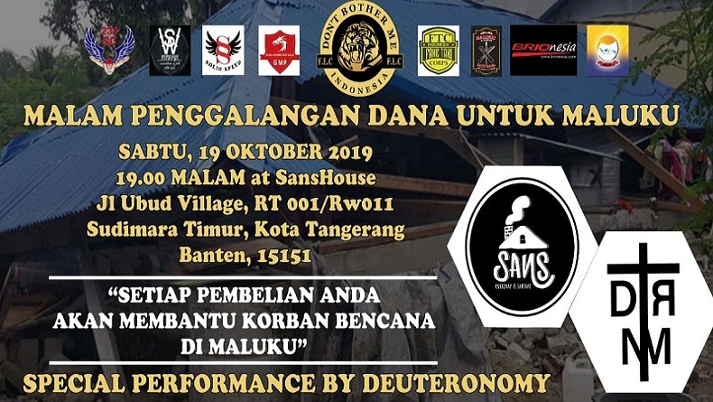 Don’t Bother Me Indonesia Galang Dana untuk Korban Gempa Maluku