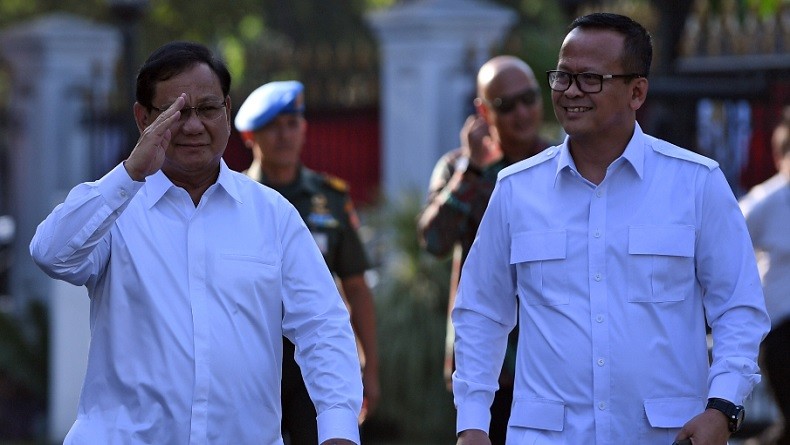 Gerindra 2 Kursi Kabinet: Prabowo Menhan, Edhy Prabowo Akan Diumumkan Jokowi