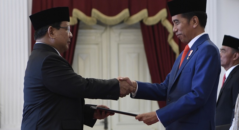 Jokowi Lantik Kabinet Indonesia Maju di Istana Negara