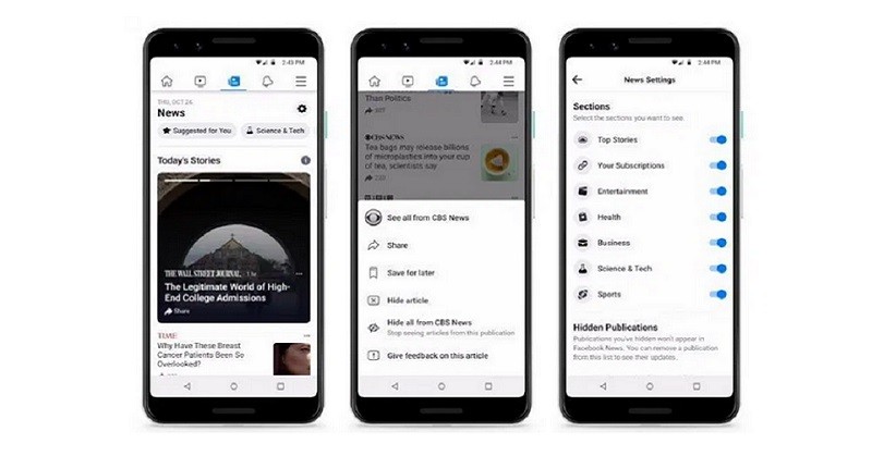 Facebook Mulai Uji Coba Dedicated News Feed 