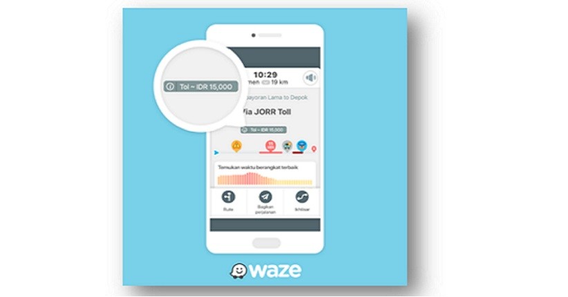 Pengguna Waze di Indonesia Kini Bisa Melihat Info Tarif Jalan Tol