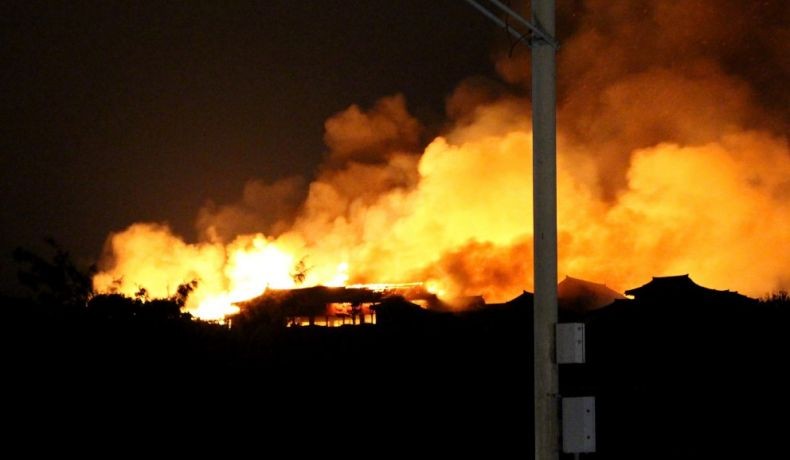 Kastil dari Abad Ke-15 di Jepang yang Masuk Situs Warisan Dunia UNESCO Terbakar