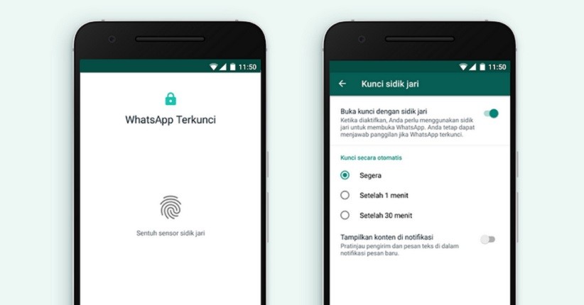 Pengguna WhatsApp Android Kini Bisa Kunci Aplikasi Pakai Sidik Jari