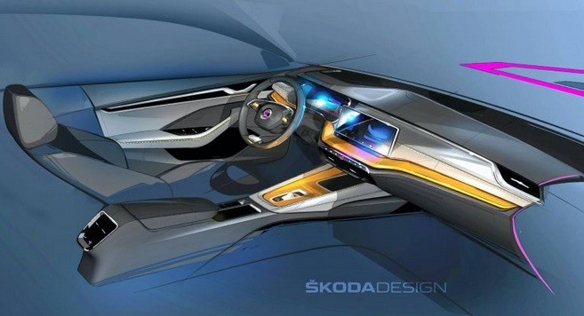 Jelang Peluncuran, Skoda Bocorkan Sketsa Interior Octavia Generasi Keempat