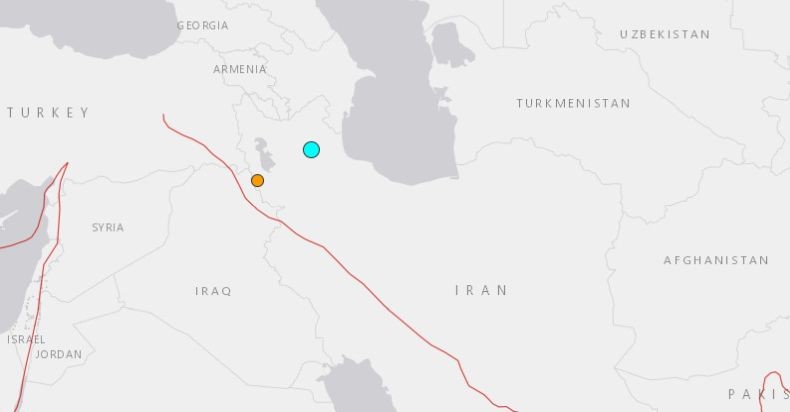 Gempa Bermagnitudo 5,9 Guncang Iran, 3 Orang Tewas dan Puluhan Luka