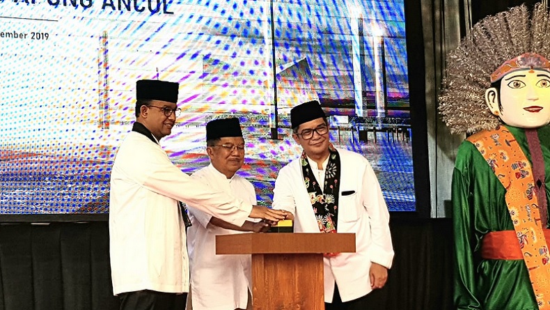 JK dan Anies Resmikan Masjid Terapung di Pantai Wisata Ancol