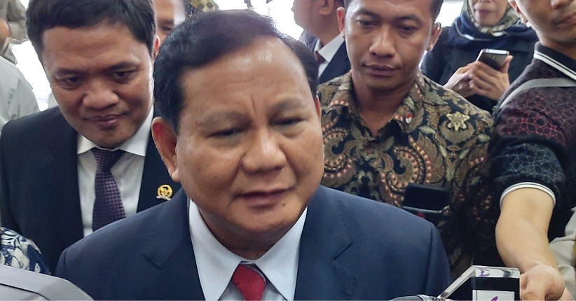 Jelang Raker dengan Komisi I, Prabowo Kunjungi Ruang Kerja Pimpinan DPR/MPR