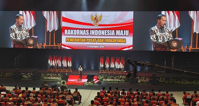 Rakornas Bersama Forkopimda, Jokowi Minta Daerah Kurangi Pembuatan Perda