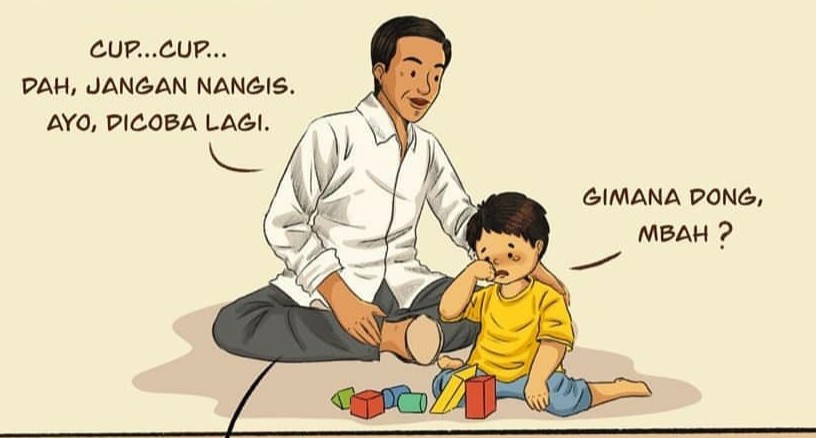 Bahagia Kembali Dikaruniai Cucu, Jokowi Kirimkan Pesan melalui Komik