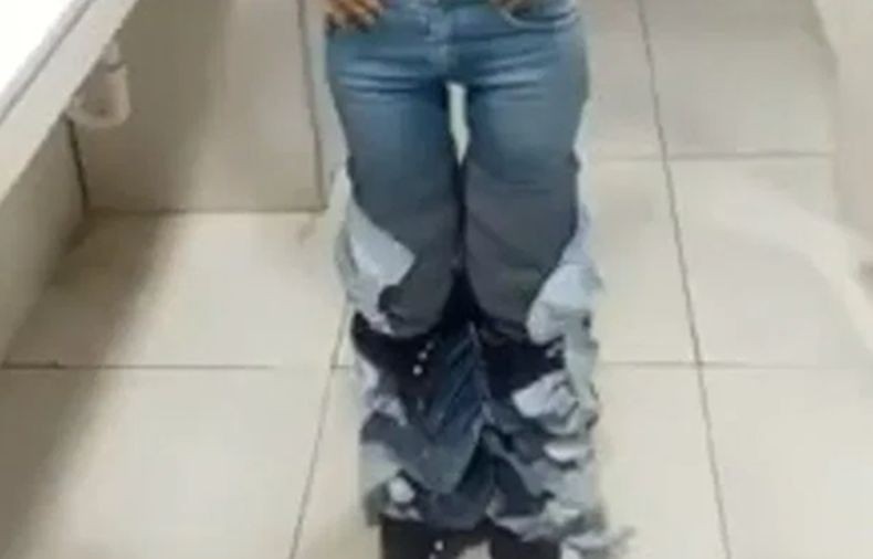 Viral, Perempuan Ini Pakai 8 Celana Jins Curian di Toko agar Tak Ketahuan