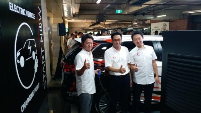 Tambah Infrastruktur, Mitsubishi Pasang Quick Charge Mobil Listrik di Plaza Senayan