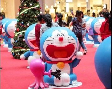 Keseruan Rayakan Natal dengan Doraemon and Friends di PIK Avenue