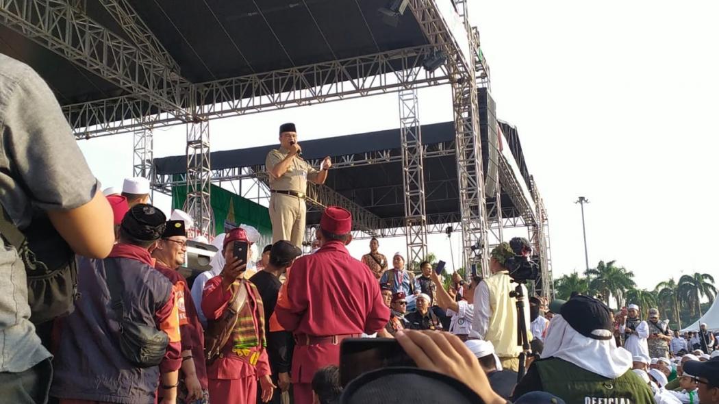 Sambutan Anies di Reuni 212: Ini Aksi Nyata Menjaga Persatuan