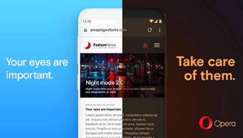 Opera Versi Terbaru Bawa Dark Mode, Mengubah Halaman Web Menjadi Gelap