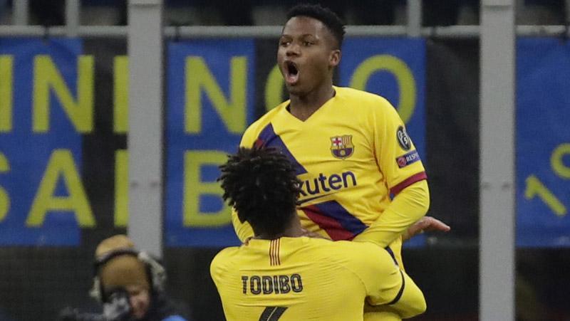 Robek Gawang Inter, Ansu Fati Jadi Pencetak Gol Termuda Liga Champions