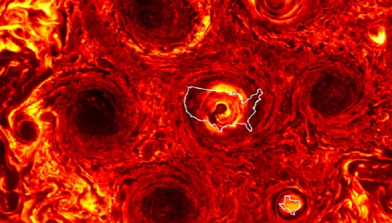 NASA Temukan Topan di Jupiter, Ukurannya Sebesar Texas