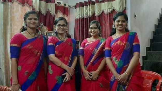 Cerita Perempuan Kembar Empat di India yang Bakal Menikah di Hari yang Sama