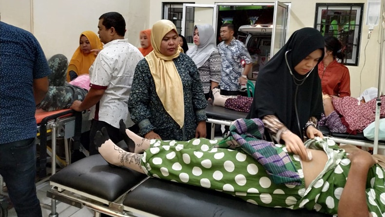 Ratusan Warga Tinggi Raja Keracunan Usai Santap Nasi Bungkus Pilkades