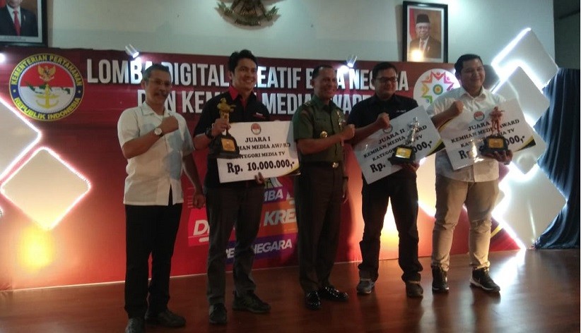Jurnalis iNews Raih Juara 1 Kementerian Pertahanan Award