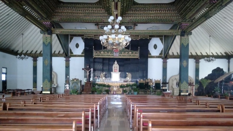Kesenian dan Kebudayaan Jawa Iringi Misa di Gereja Ganjuran Bantul