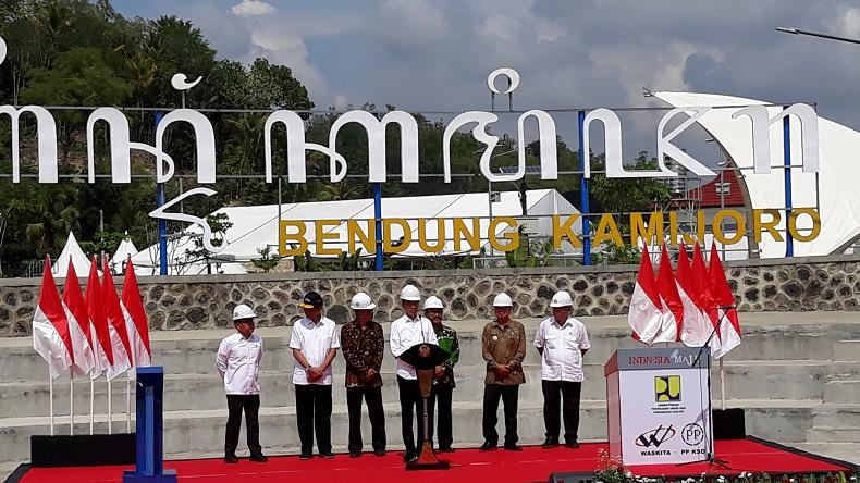 Jokowi Berharap Bendung Kamijoro Dukung Ketahanan Pangan di DIY