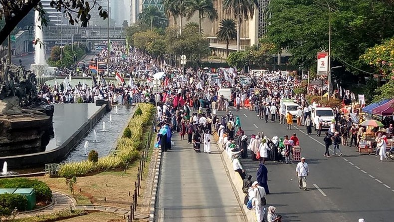 Aksi Mujahid 212, Polisi Alihkan dan Tutup Jalur Mengarah Medan Merdeka