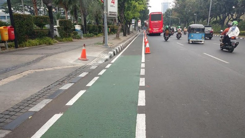 Kenali Marka Jalur Sepeda, Melanggar Kena Sanksi Tilang dan Denda Rp500.000