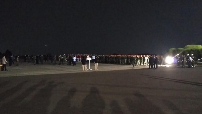 Tiga Matra TNI Gelar Upacara Persiapan Menyambut Jenazah Ani Yudhoyono