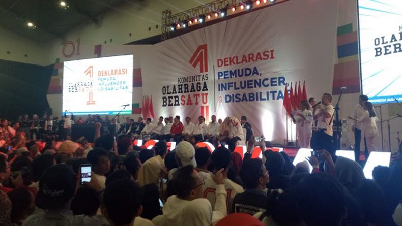 Komunitas Olahraga, Pemuda dan Disabilitas Deklarasi Dukung Jokowi