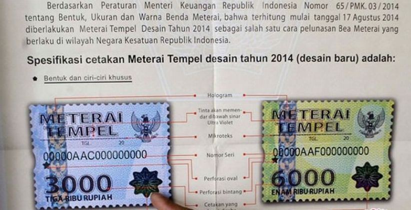 Harga Bea Meterai Naik Jadi Rp10.000, YLKI Sebut Terlalu Mahal