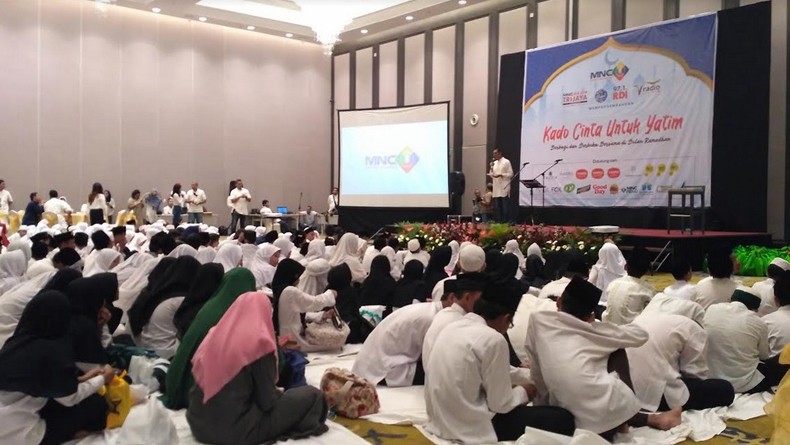 Kegembiraan Ratusan Anak Yatim saat Buka Puasa Bersama MNC Radio Networks
