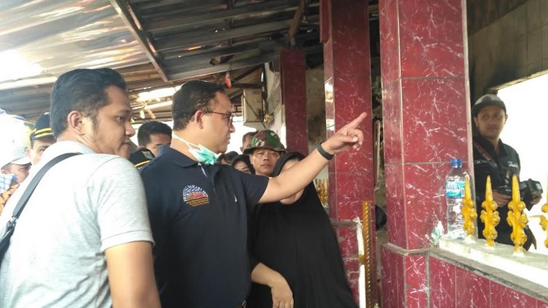 Begini Ekspresi Korban Kebakaran di Jatinegara saat Melihat Kedatangan Anies