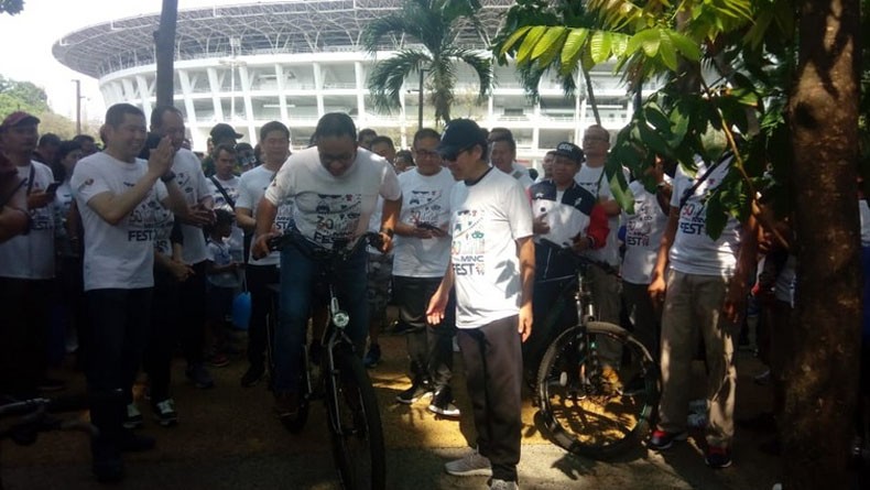 Gubernur DKI Anies Baswedan Gowes Sepeda ke Acara MNC Fest 2019, HT: Ini Patut Dicontoh
