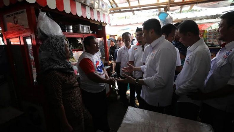 Blusukan di Pasar Induk Serang, Ketum Perindo Serap Keluhan Pedagang