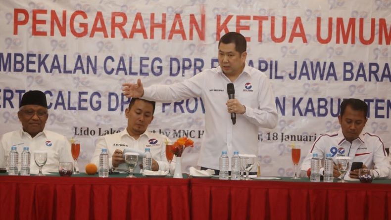 Bekali Caleg di Lido, HT: Perjuangan Perindo Jadikan Indonesia Maju