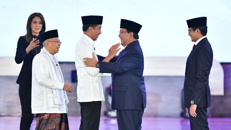 Jokowi-Ma'ruf dan Prabowo-Sandi Setuju Debat Capres Tanpa Kisi-Kisi