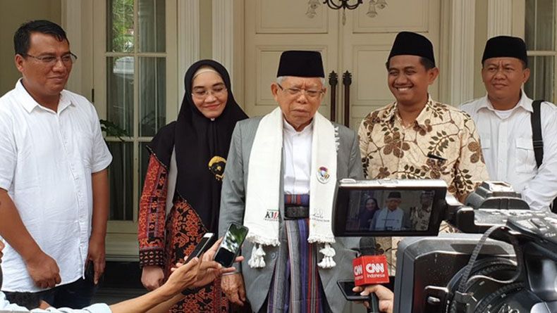 Jelang Debat Ketiga Pilpres 2019, Ma'ruf Amin Kunjungi Banten