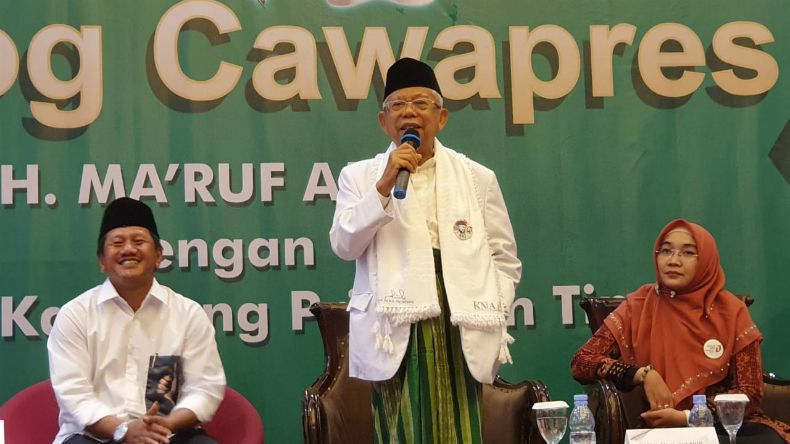 Ma'ruf Amin Ajak Warga Garut Tebar Ma'ruf dan Lawan Munkar
