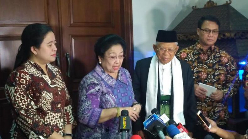 Pertemuan Ma'ruf Amin dengan Megawati Bahas Penguatan Pancasila
