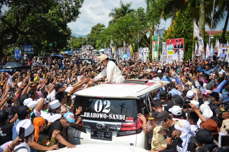Prabowo Minta Warga Ciamis Jaga TPS Agar Tuyul Tidak Ikut Nyoblos