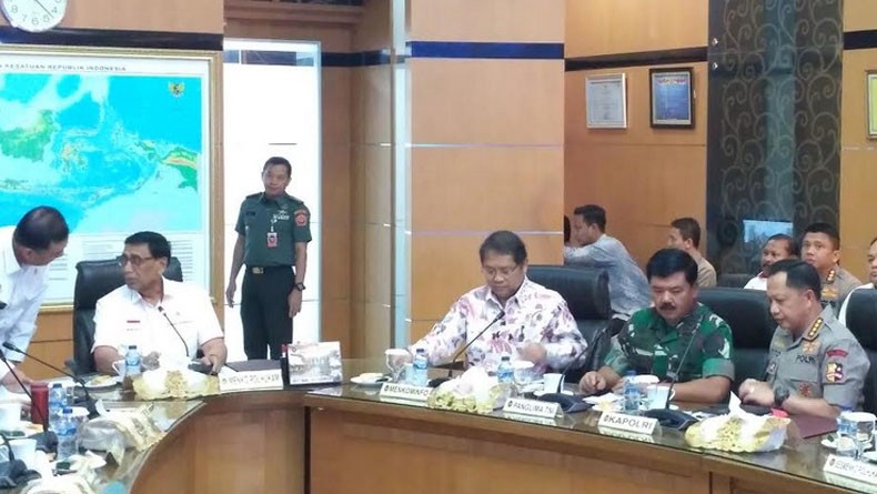 Menko Polhukam Wiranto Pimpin Rakorsus Bahas Situasi Bangsa