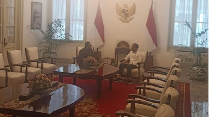 Ketua Umum PAN Zulkifli Hasan Bertemu Presiden Jokowi di Istana Negara