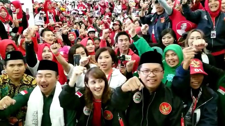 TKN dan Masyarakat Indonesia di Hong Kong Deklarasi Jokowi-Ma'ruf Amin