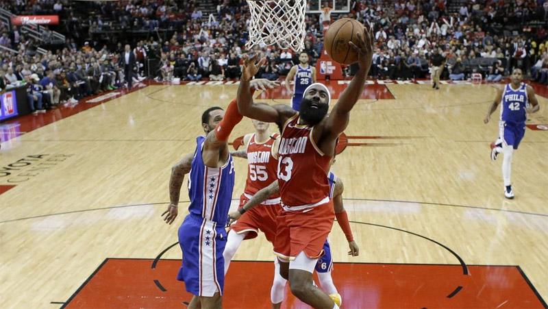 Rockets Kalahkan Sixers, Harden Ukir Triple-Double