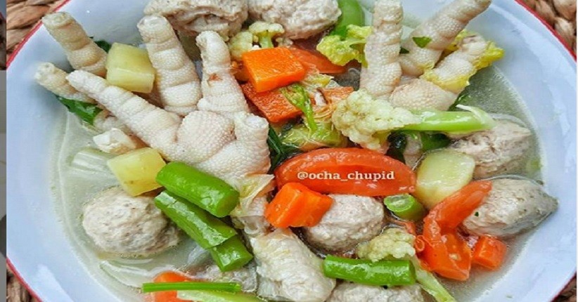 Resep Simpel Sup Ceker Bakso, Cocok Disantap saat Cuaca Dingin