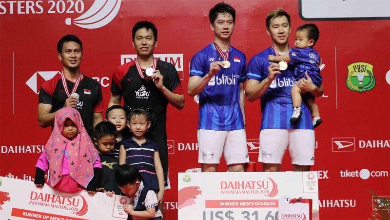 Juara Indonesia Masters 2020, Kevin/Marcus Akui Sulit Taklukkan The Daddies 
